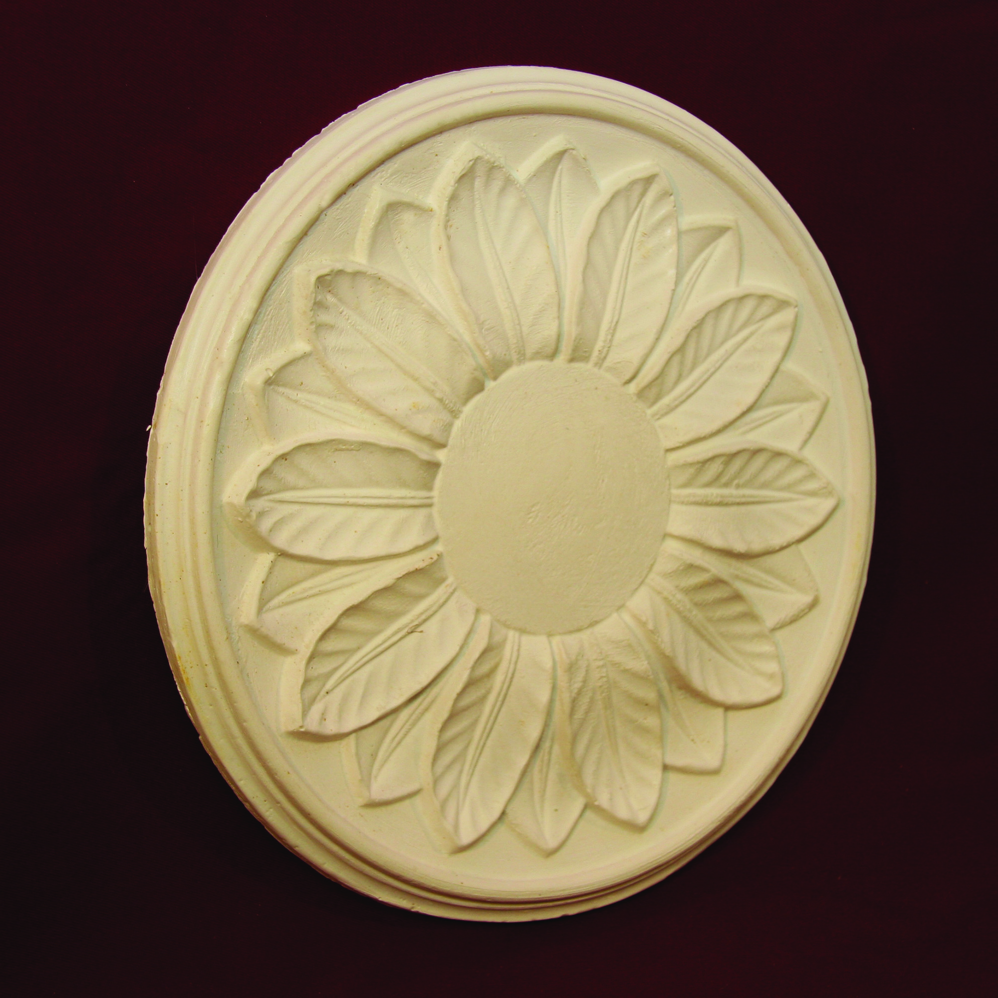 300mm Ceiling Rose Victorian Sunflower Design