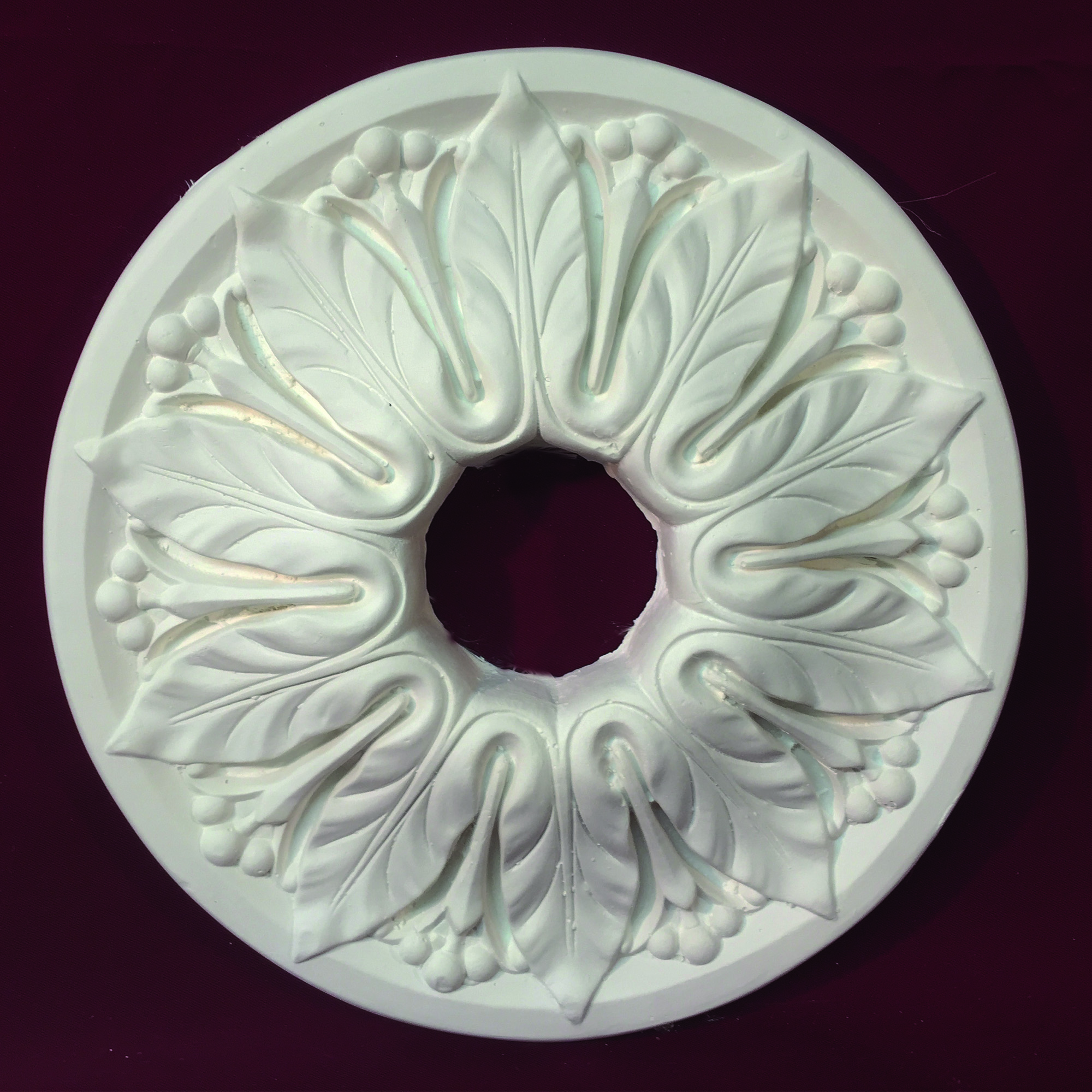 Ceiling Rose Victorian Plain Design 480mm Plaster